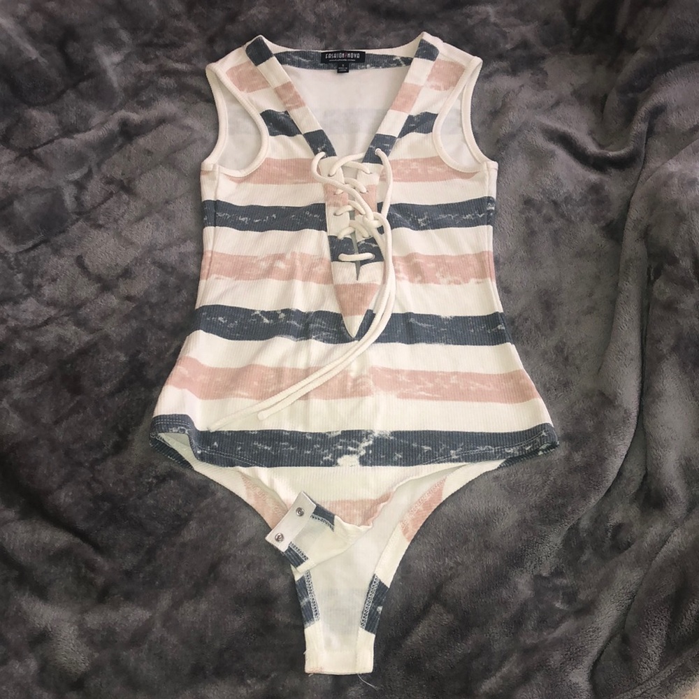 cute striped bodysuit